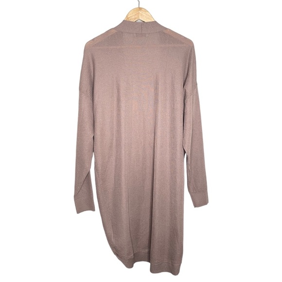 Aritzia Babaton Tan Open Front Lucida Lightweight Cardigan Sweater Women's Large - Picture 9 of 11